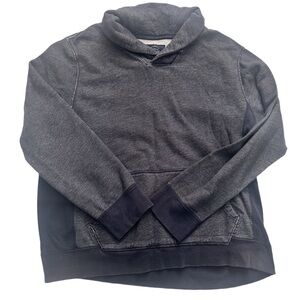 Men's Gray Sweater J. Crew Vintage Fleece sweatshirt GUC Gray Blue Heather